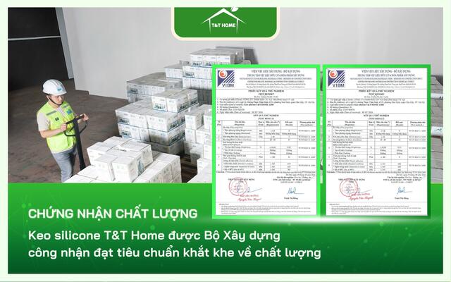 "T&T Home Silicone Sealant has been officially certified by the Ministry of Construction as meeting stringent quality standards."