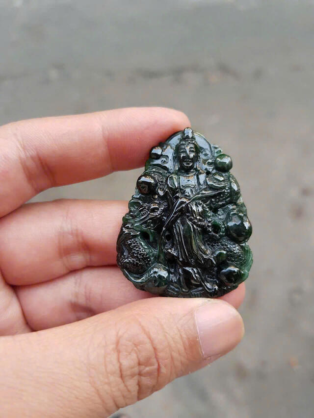 Black Green Jadeite