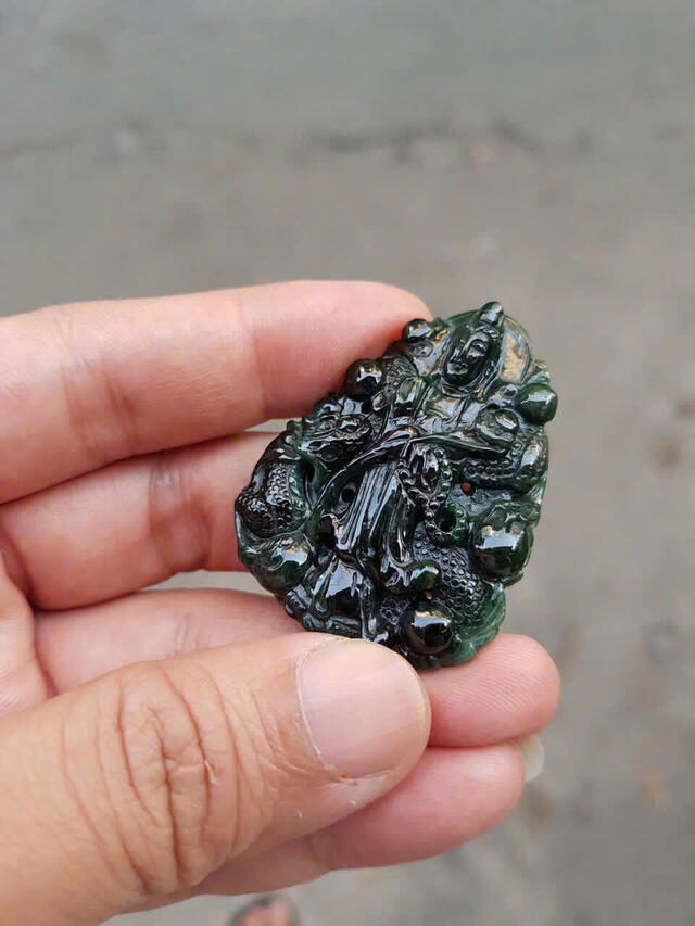 Black Green Jadeite