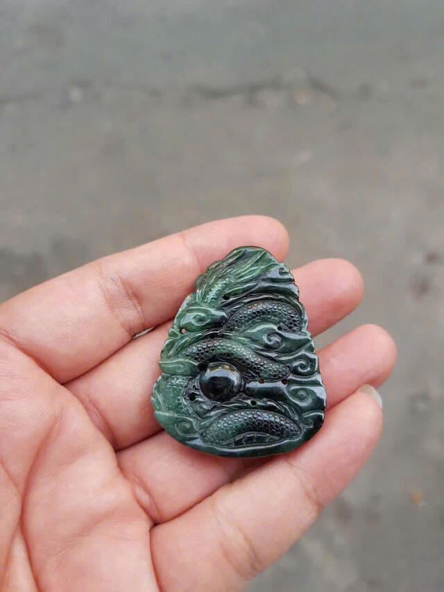 Black Green Jadeite